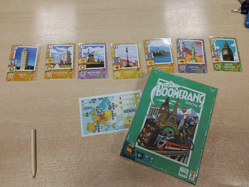 Boomerang: Europe on the table, photo by Amy