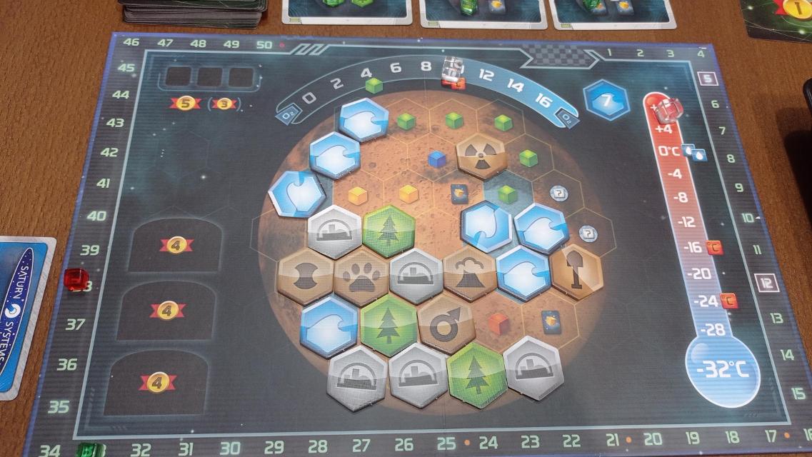 Terraforming Mars: The Dice Game on the table, photo by Carcolo