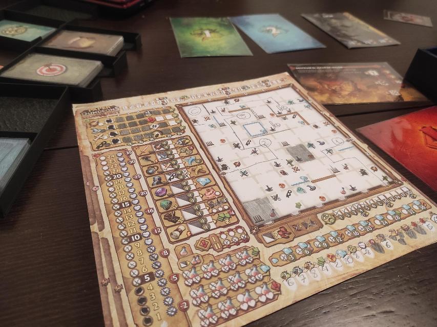 Paper Dungeons: A Dungeon Scrawler Game on the table, photo by Pauliss