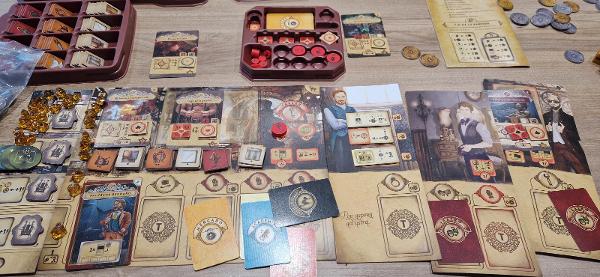Trickerion: Collector's Edition on the table, photo by Pere