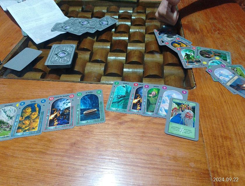 The Hobbit Card Game on the table, photo by MarFe MaAn