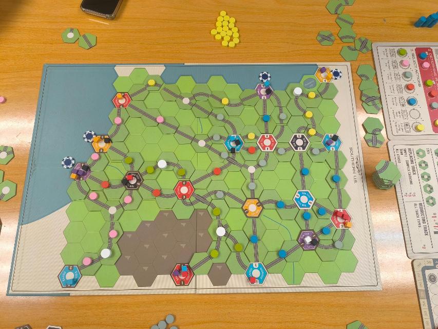 Age of Steam sur la table, photo de Sapinto