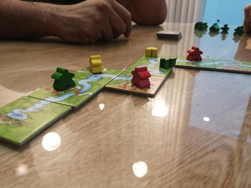 Carcassonne Big Box 6 on the table, photo by Alexis Rodríguez