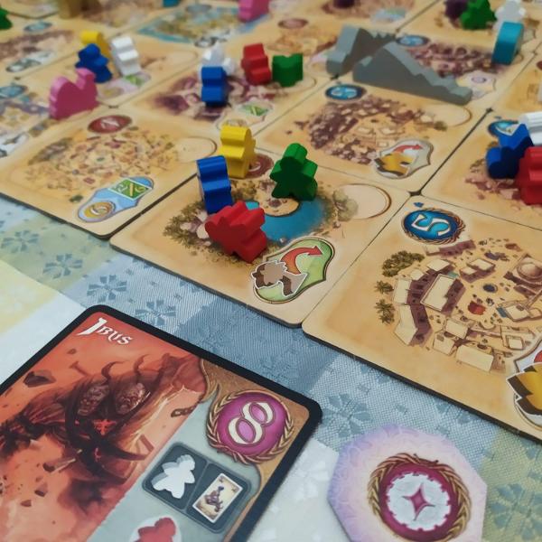 Five Tribes: The Djinns of Naqala on the table, photo by Nori