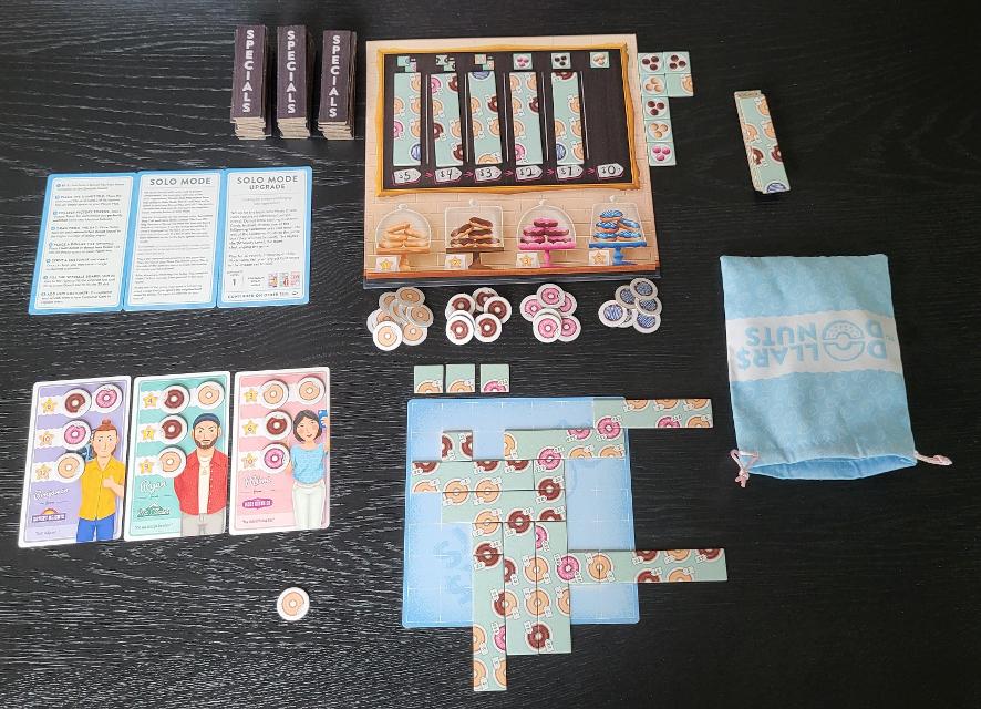 Dollars to Donuts on the table, photo by Charlotte