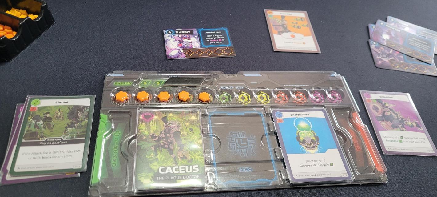 One-Hit Heroes on the table, photo by AtomicFenix