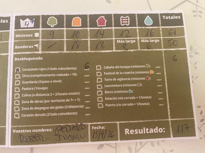 Dorfromantik: Das Brettspiel sul tavolo, foto di Juanlu