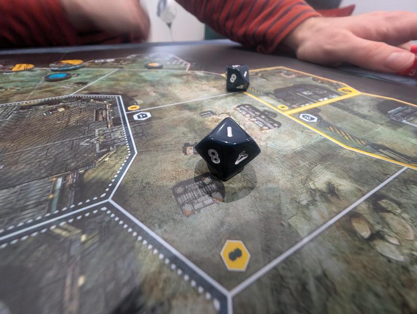 Undaunted 2200: Callisto on the table, photo by Brandon Storm