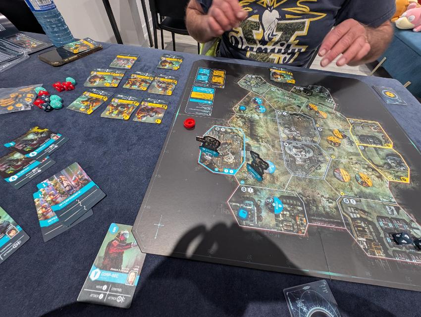 Undaunted 2200: Callisto on the table, photo by Brandon Storm