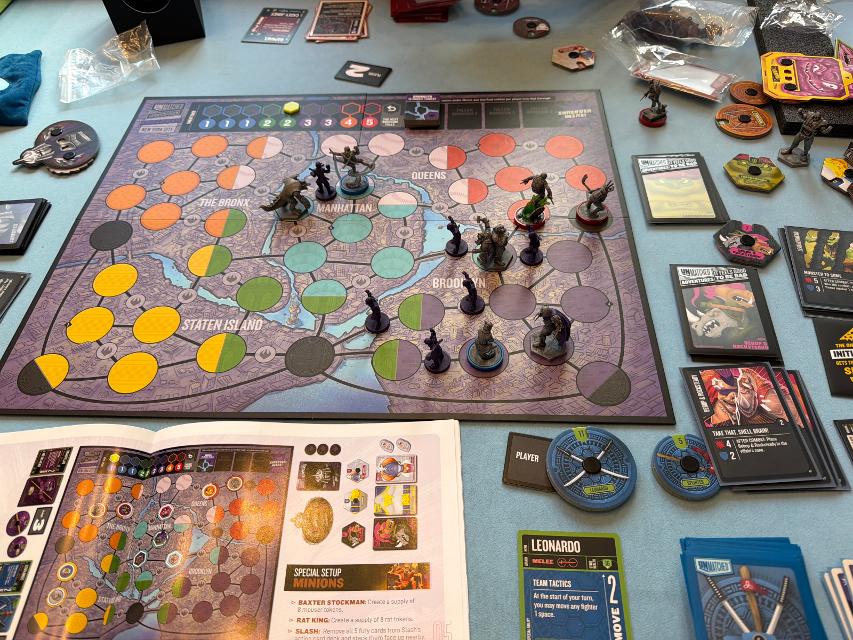Unmatched Adventures: Teenage Mutant Ninja Turtles on the table, photo by neogeneration