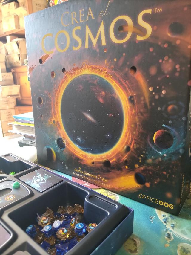 Crafting the Cosmos on the table, photo by Amy