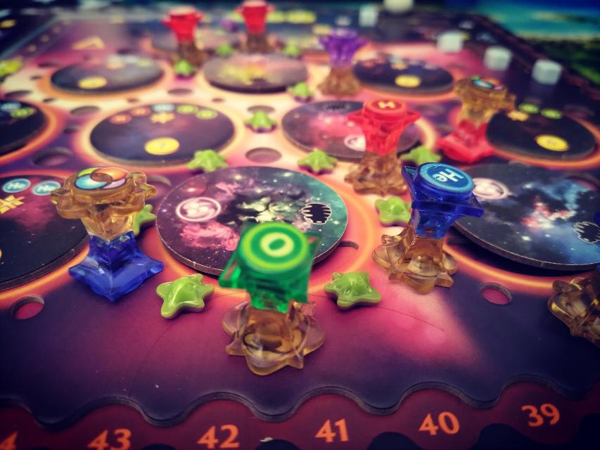 Crafting the Cosmos on the table, photo by Amy