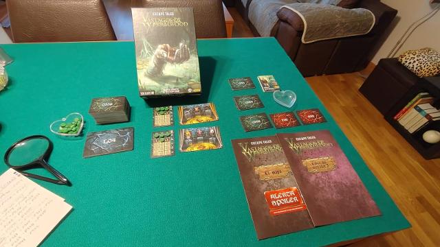 Escape Tales: Children of Wyrmwoods on the table, photo by Merche