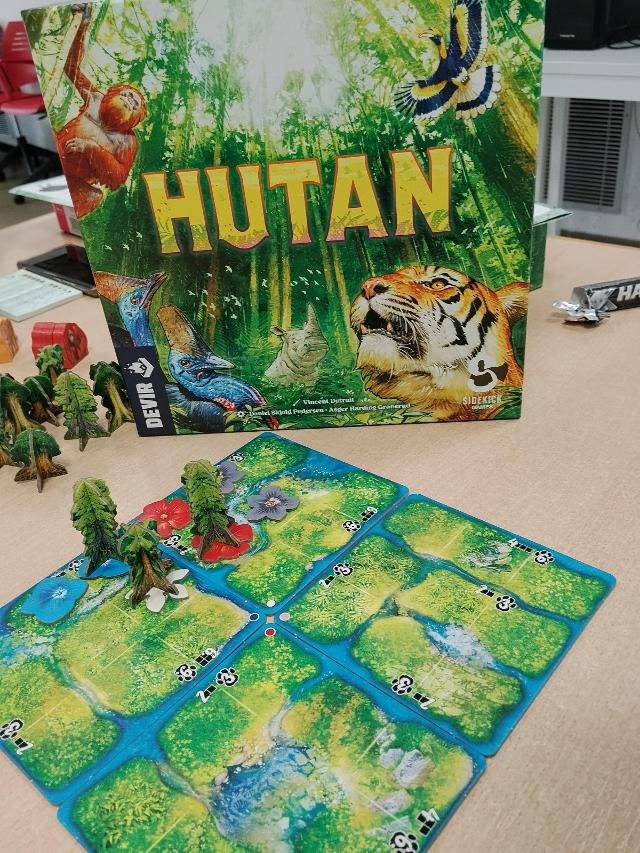 桌上的Hutan: Life in the Rainforest,照片来自 Amy