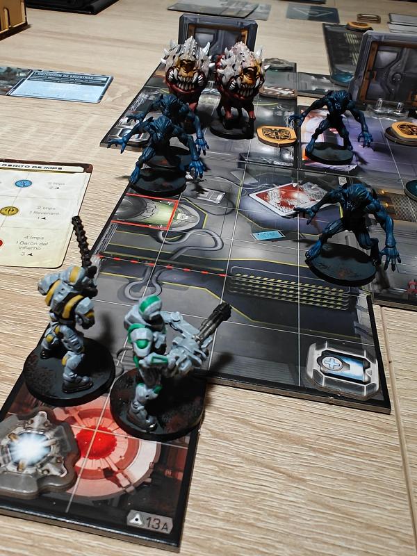 DOOM: The Board Game on the table, photo by Roger