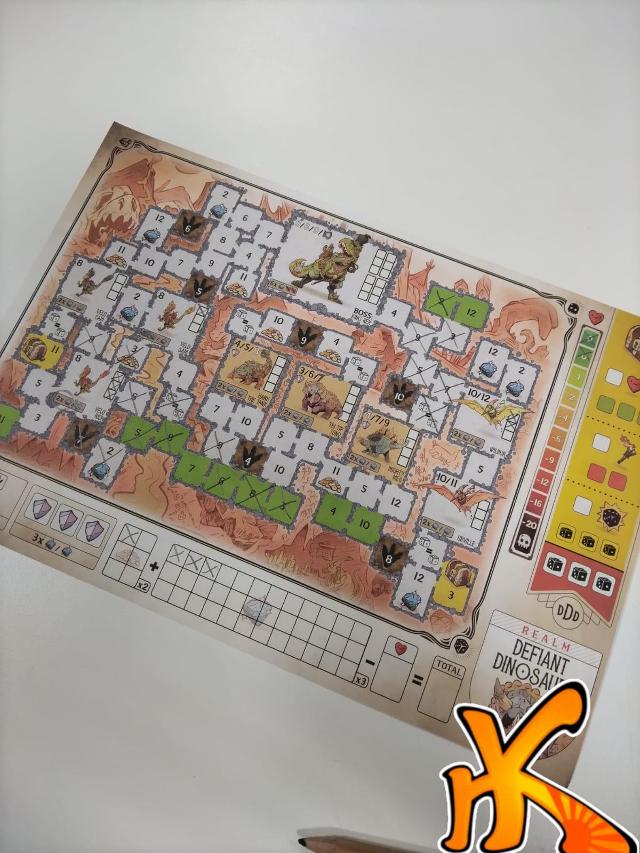 Dungeons, Dice & Danger on the table, photo by Amy