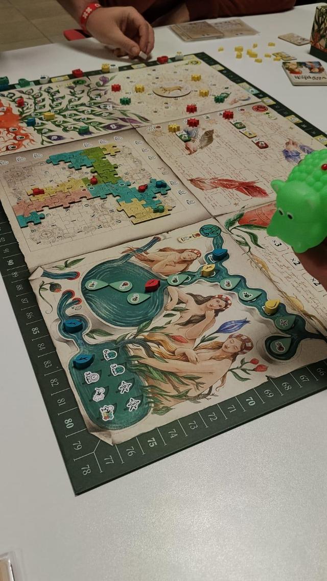 The Voynich Puzzle on the table, photo by Amy