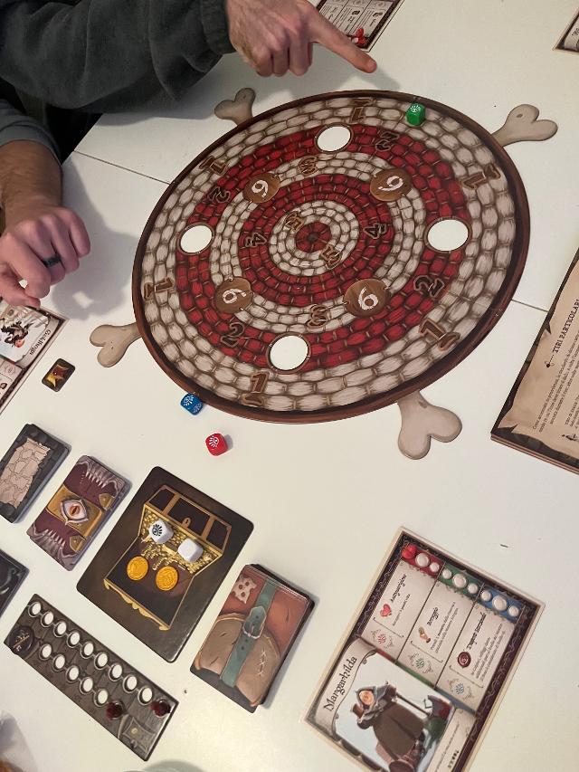 Dungeon Fighter: Second Edition on the table, photo by rox