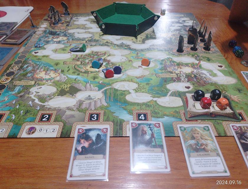 The Lord of the Rings: Adventure to Mount Doom on the table, photo by MarFe MaAn