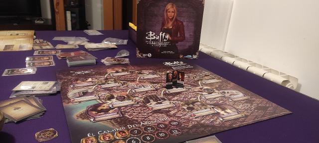 Buffy the Vampire Slayer: The Board Game on the table, photo by Pauliss