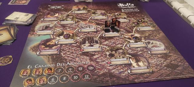 Buffy the Vampire Slayer: The Board Game on the table, photo by Pauliss