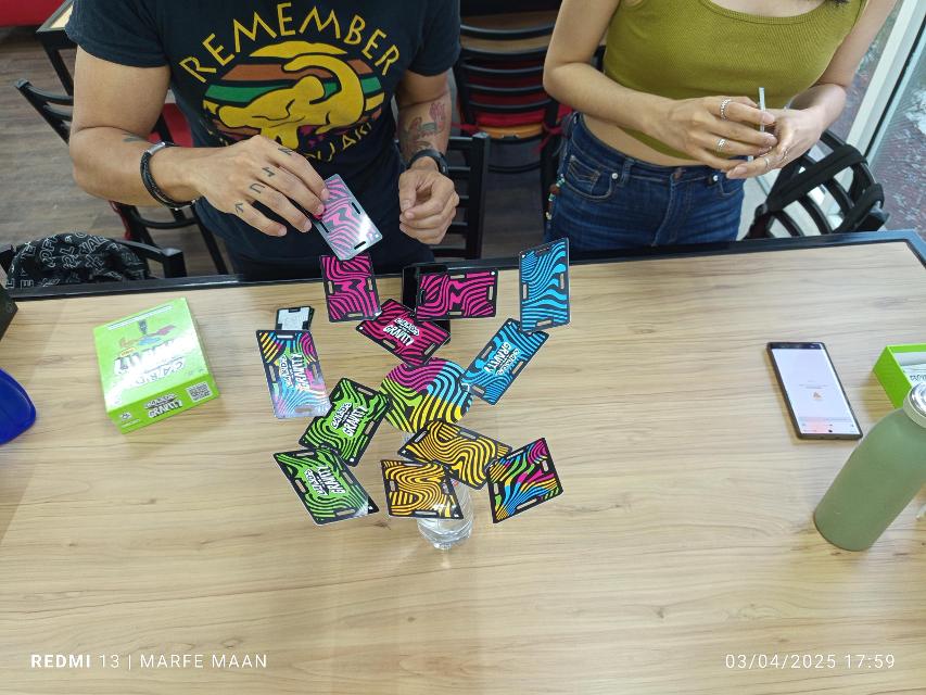 Cards vs Gravity: Pro on the table, photo by MarFe MaAn