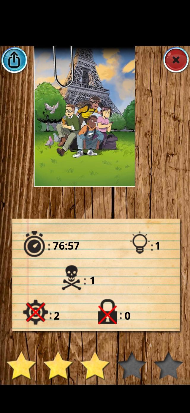 Unlock!: Les Escape Geeks – Échappez-vous de la Tour Eiffel sobre la taula, foto de Carcolo