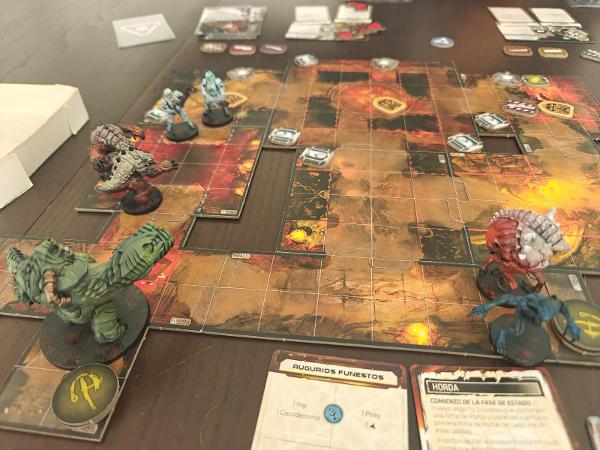 DOOM: The Board Game on the table, photo by Roger