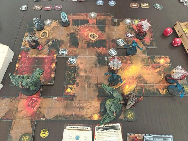 DOOM: The Board Game on the table, photo by Roger