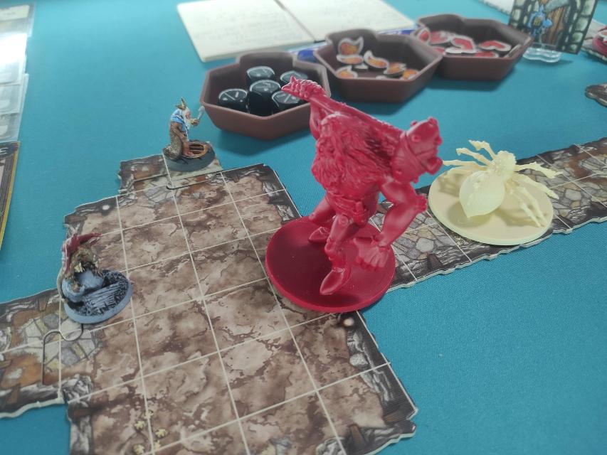 Descent: Journeys in the Dark op tafel, foto van Cainneth