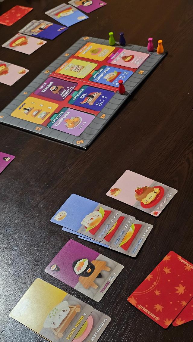 Sushi Go Party! on the table, photo by Gent Canaj