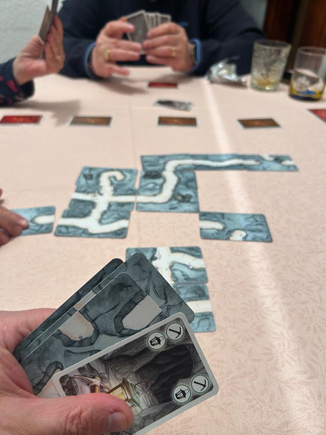 Saboteur op tafel, foto van David