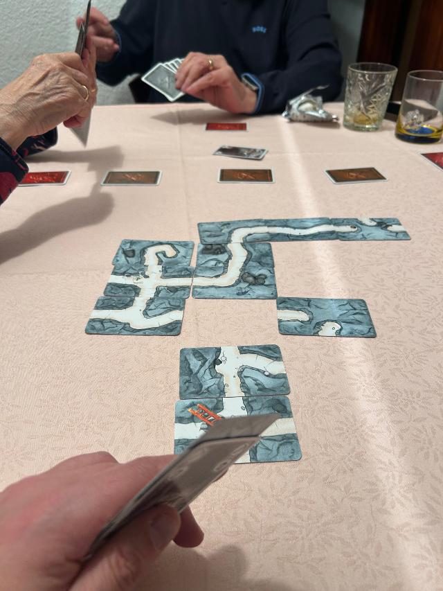 Saboteur op tafel, foto van David