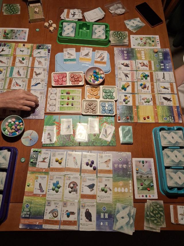 Wingspan on the table, photo by Bea