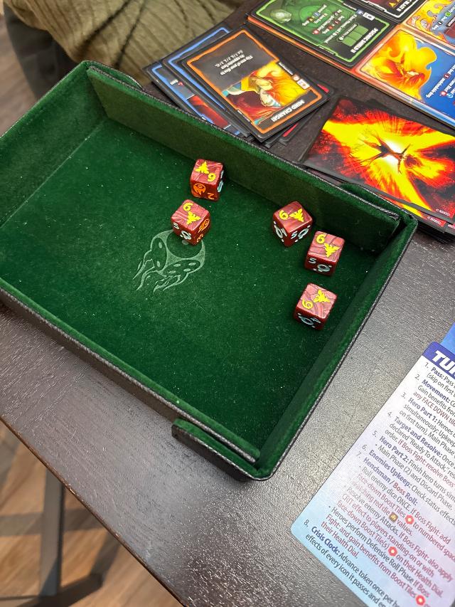 Marvel Dice Throne pöydällä, kuva: Kyne