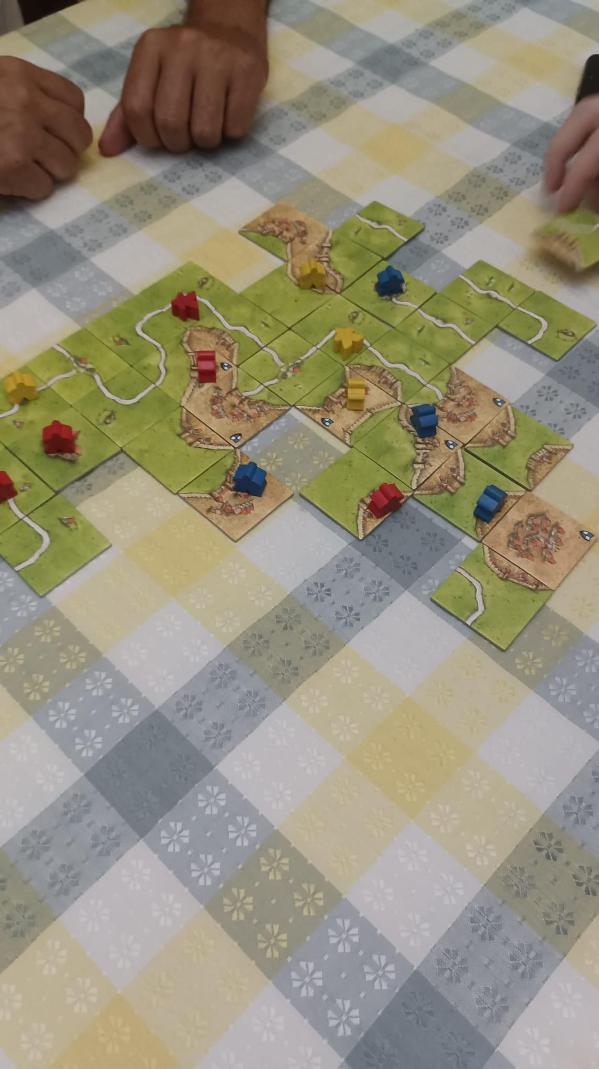 Carcassonne Big Box on the table, photo by Nori