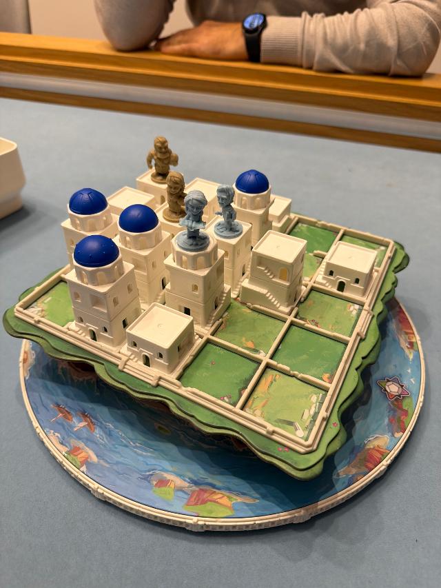 Santorini: Pantheon Edition on the table, photo by neogeneration