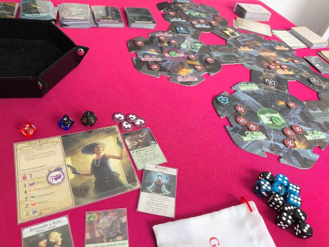 Arkham Horror (Third Edition) on the table, photo by Heldisil