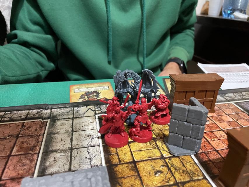 HeroQuest pöydällä, kuva: Kekko