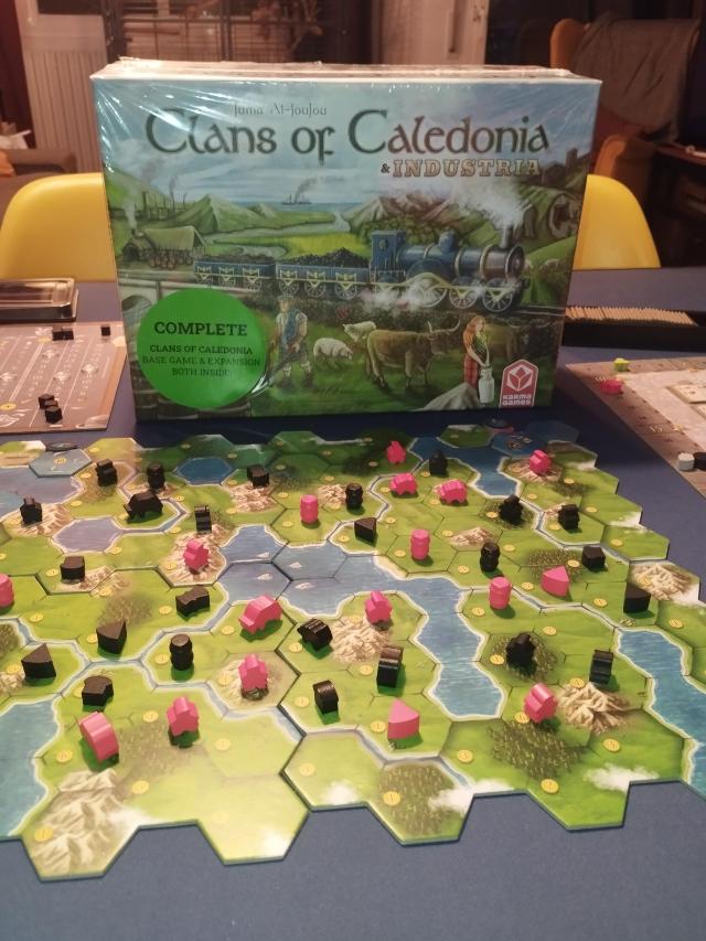 Clans of Caledonia on the table, photo by andreu jaume