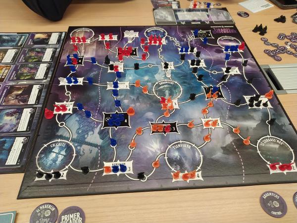 Tyrants of the Underdark: Board Game on the table, photo by David Puyalto