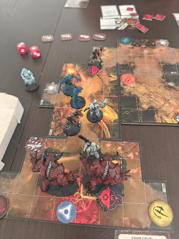 DOOM: The Board Game on the table, photo by Roger