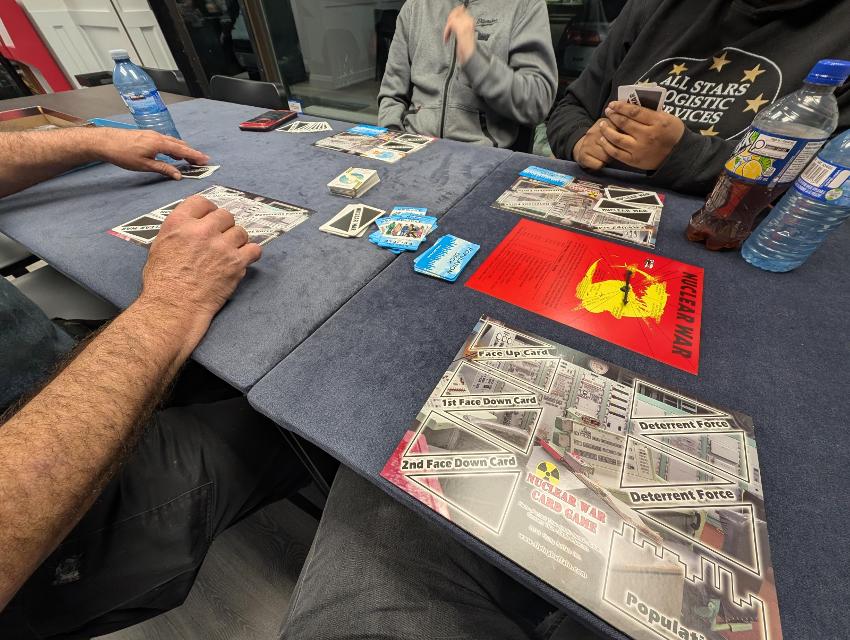 Nuclear War on the table, photo by Brandon Storm