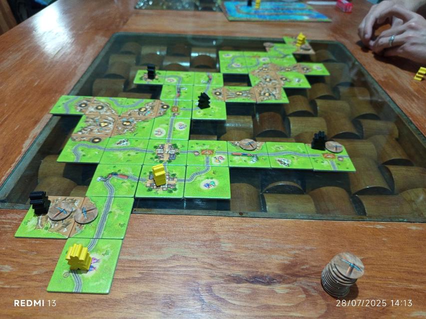 Carcassonne: Gold Rush på bordet, bilde av MarFe MaAn
