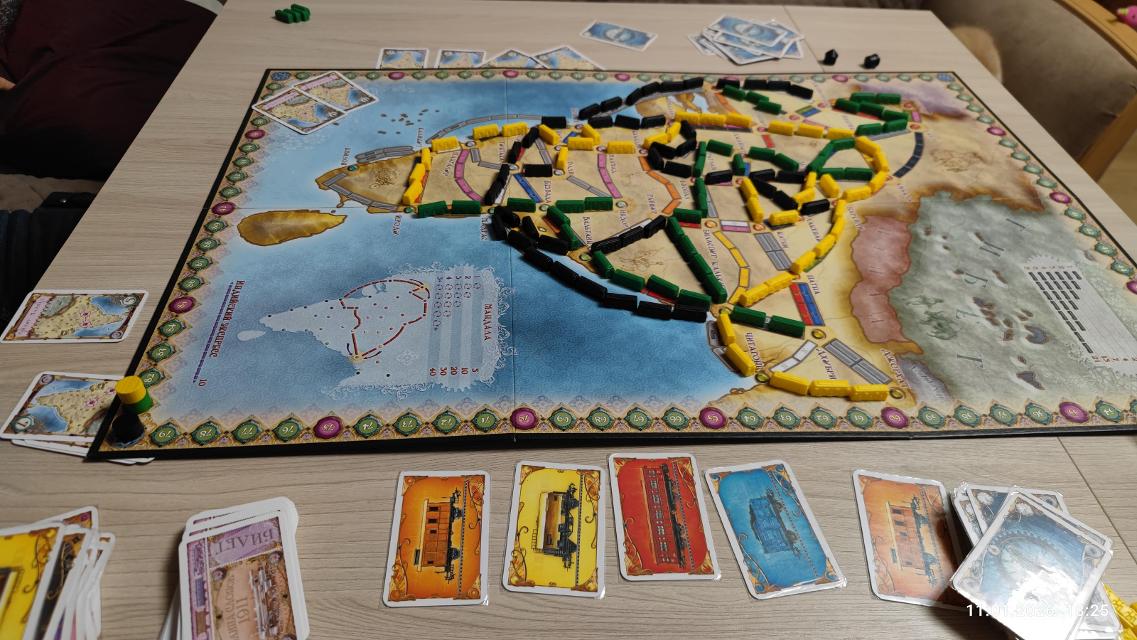 Ticket to Ride op tafel, foto van FazerGD