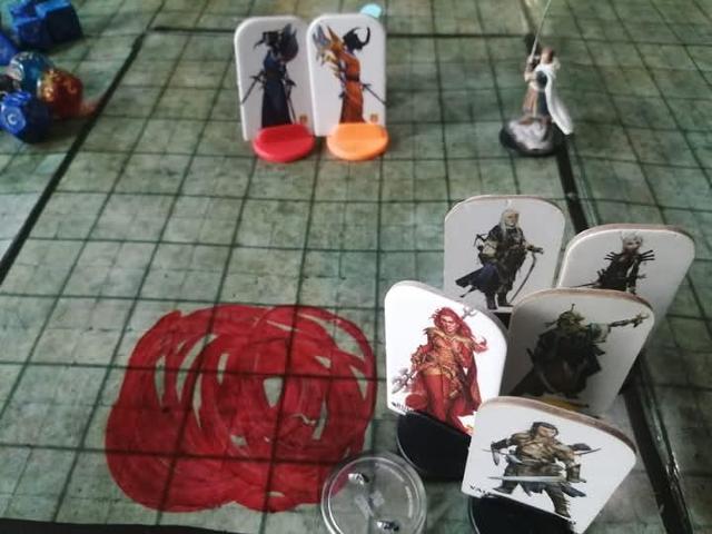 Pathfinder Roleplaying Game Core Rulebook (1st Ed) on the table, photo by Alexis Rodríguez