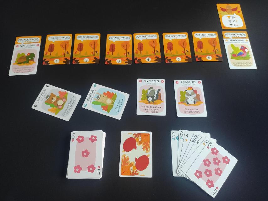 For Northwood! A Solo Trick-Taking Game på bordet, foto af Mario Estruch