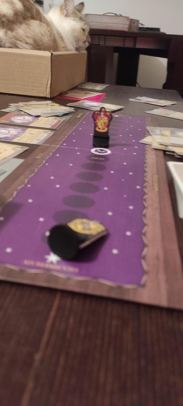 Harry Potter: Hogwarts Battle – Defence Against the Dark Arts på bordet, foto af Pauliss