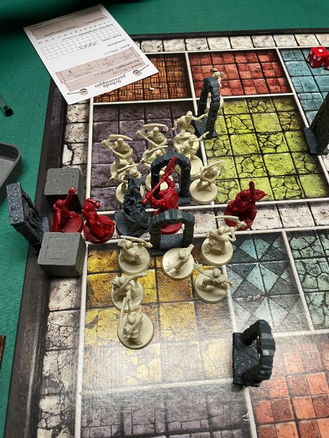 HeroQuest pöydällä, kuva: Kekko
