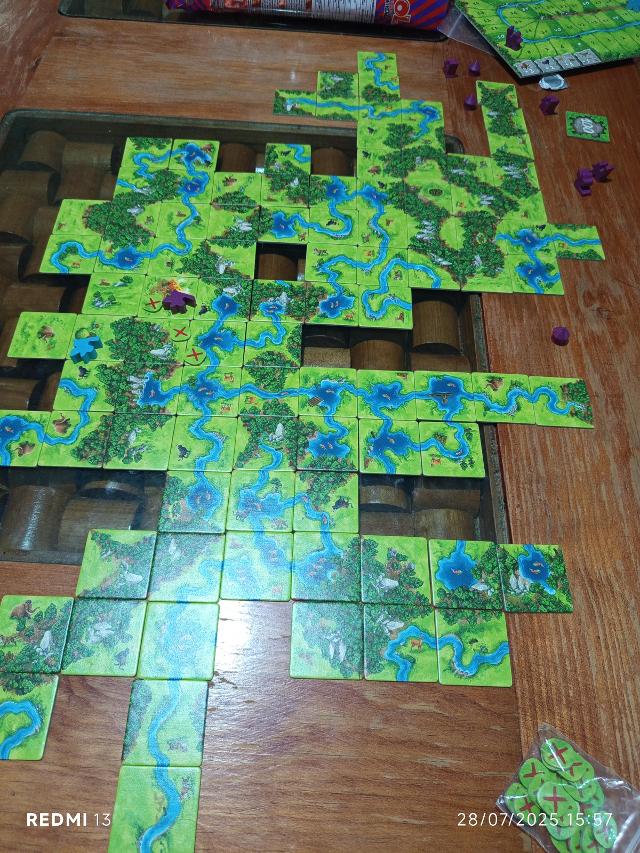Carcassonne: Hunters and Gatherers on the table, photo by MarFe MaAn